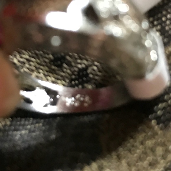 SOLD! Heart Aquamarine Ring 925 Sterling Silver - Picture 4 of 7